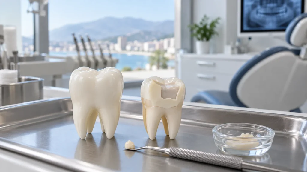 Ricostruzione di un dente in Albania