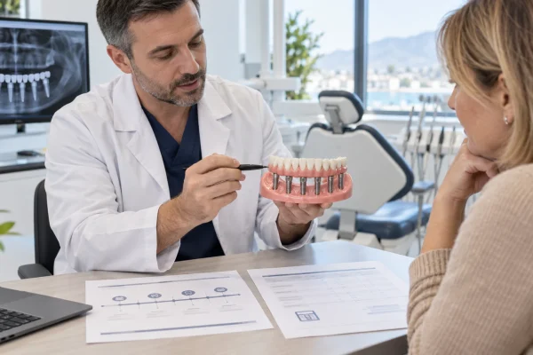 Dentista presenta un modello All-on-6 e un progetto con tempi e costi da valutare