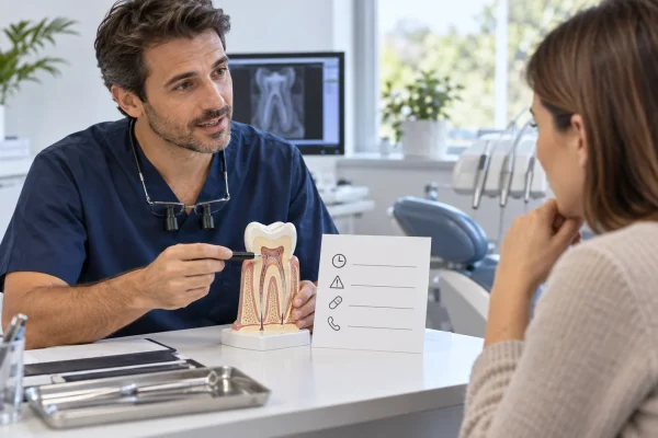 Endodontista spiega recupero e segnali da comunicare dopo una devitalizzazione