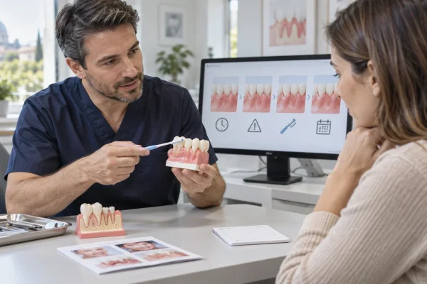 Dentista spiega tempi, rischi e igiene dopo un innesto gengivale