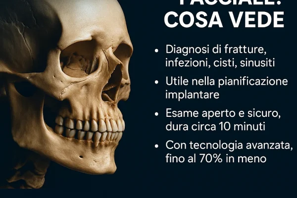 TAC massiccio facciale: cosa vede