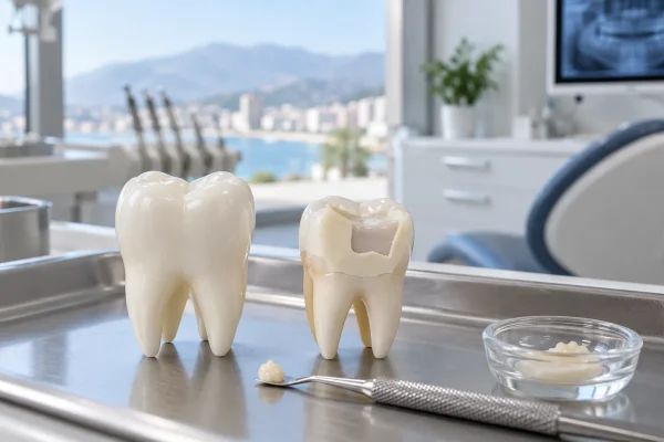 Ricostruzione di un dente in Albania